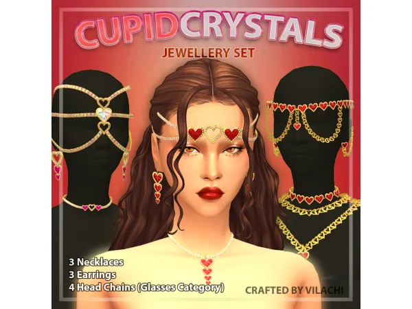 Maxis Match Vilachi CupidCrystals Jewellery Set - The Sims 4 Custom Content