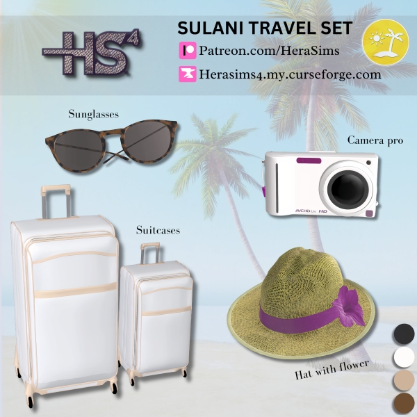 Alpha Sulani travel set by herasims4 - The Sims 4 Custom Content