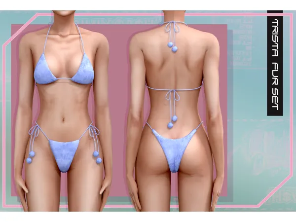 Alpha Trista fur BIKINI by simsfinds - The Sims 4 Custom Content
