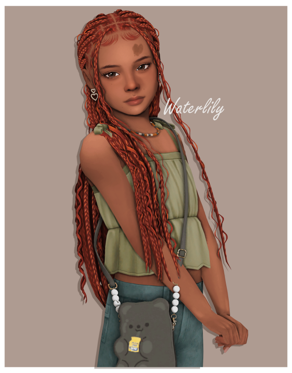 Maxis Match [Waterlily] Audrina by simsfinds - The Sims 4 Custom Content