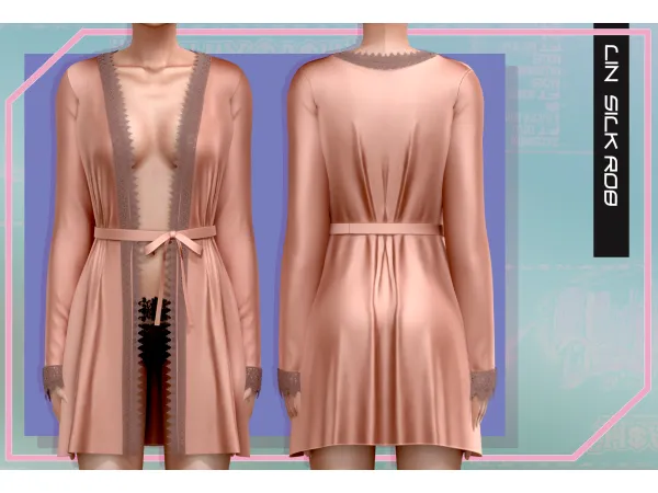 Belaloallure | Lin silk robe