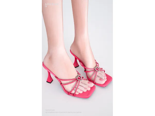 Alpha Heat Mule Heels by charonlee - The Sims 4 Custom Content