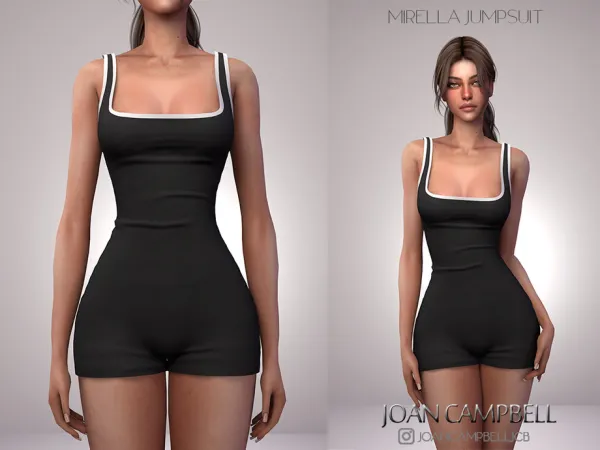 Alpha MIRELLA JUMPSUIT by thesimsresource - The Sims 4 Custom Content