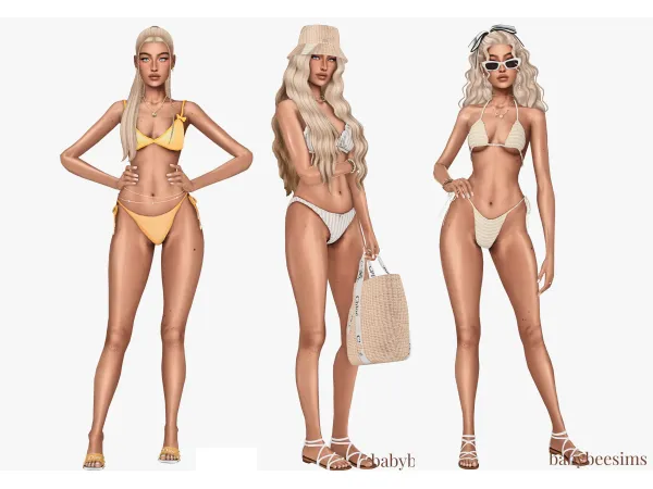 Sunset Swim | Swimwear Lookbook by babybeesims