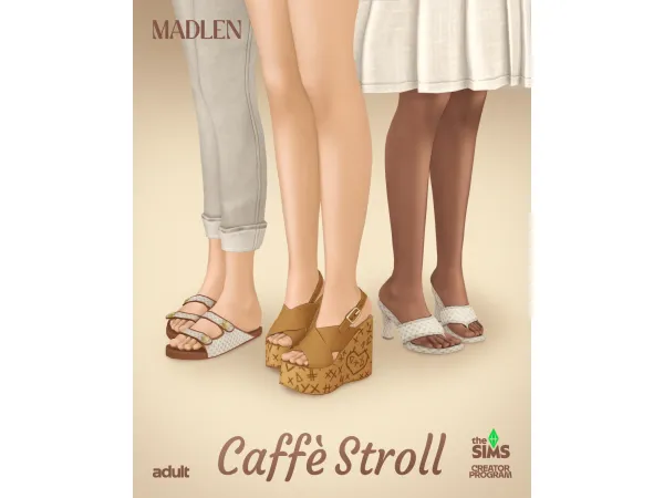 Maxis Match Coffee Stroll Set by madlen - The Sims 4 Custom Content