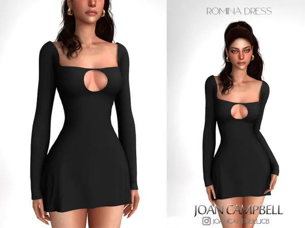 Alpha ROMINA DRESS by thesimsresource - The Sims 4 Custom Content