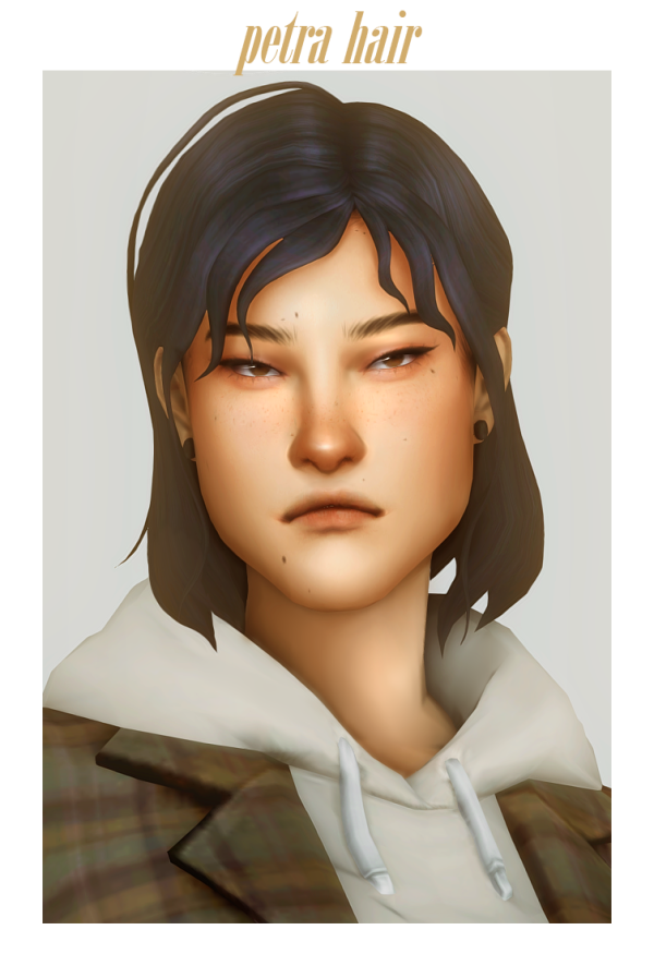 Maxis Match petra hair by simsfinds - The Sims 4 Custom Content