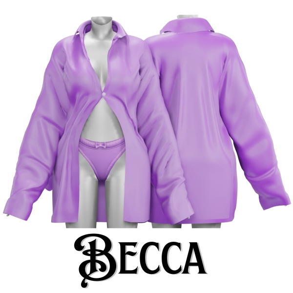 Alpha Mommy Vibes Collections Relaxed Shirt Set by beccaxcouquetts - The Sims 4 Custom Content