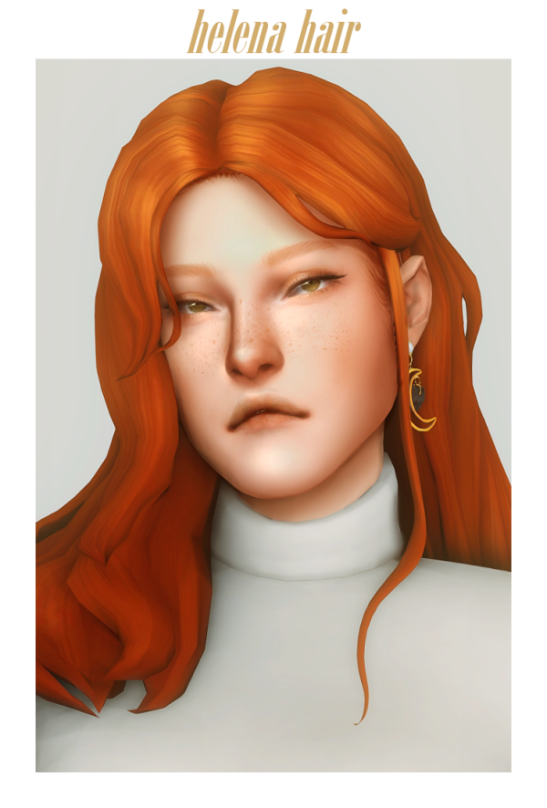Maxis Match helena hair by simsfinds - The Sims 4 Custom Content