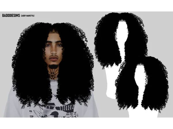 Alpha ZADDY HAIRSTYLE by badddiesims - The Sims 4 Custom Content