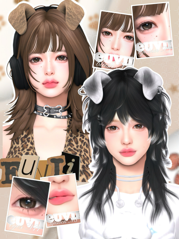 Maxis Match [euvii] pawsy makeup pack by simsfinds - The Sims 4 Custom Content