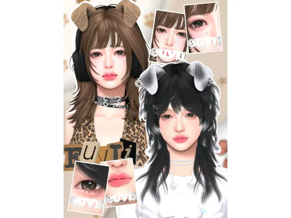 Maxis Match [euvii] pawsy makeup pack - The Sims 4 Custom Content