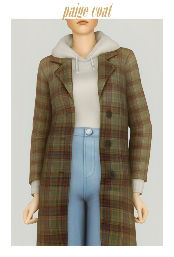 Maxis Match paige coat by simsfinds - The Sims 4 Custom Content