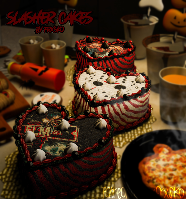 Alpha Slasher Cakes by simsfinds - The Sims 4 Custom Content