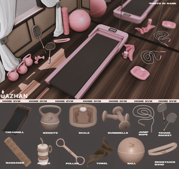 Maxis Match [HOME GYM] by simsfinds - The Sims 4 Custom Content