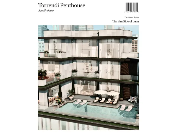 Mix Torrendi Luxury Penthouse San Myshuno by TheSimSideofLuca - The Sims 4 Custom Content