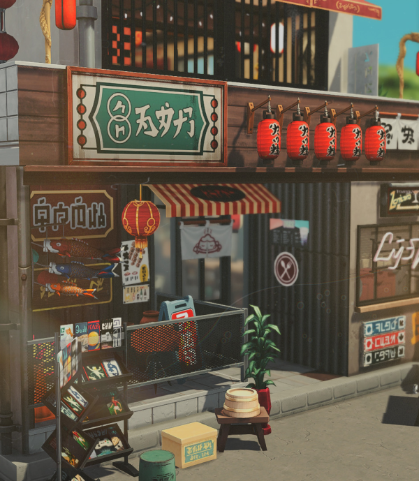 Maxis Match Nostalgia diner in Komorebi NOCC by simsfinds - The Sims 4 Custom Content