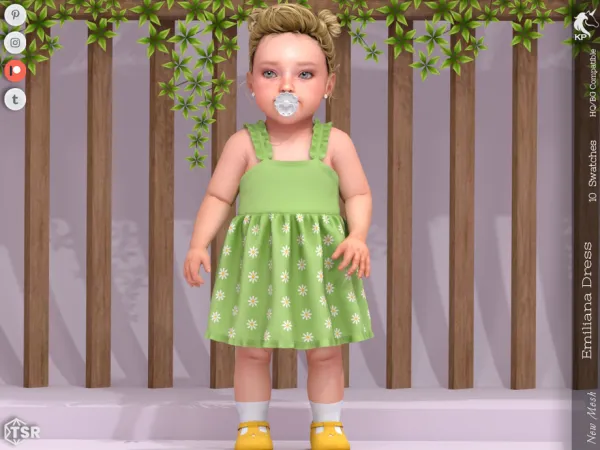 Maxis Match Emiliana Dress Infant by KaTPurpura - The Sims 4 Custom Content
