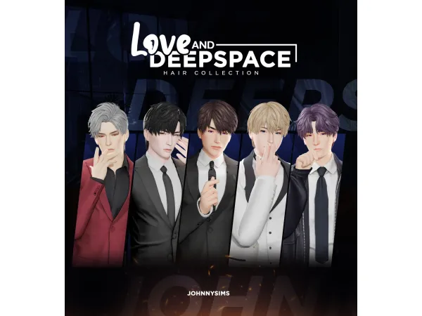 Love and Deepspace Hair Collection by johnnysims