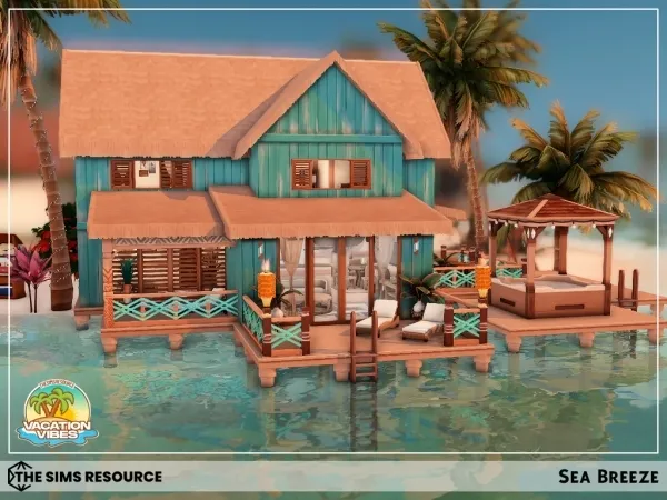 Mix Vacation Vibes Sea Breeze by sharon337 - The Sims 4 Custom Content