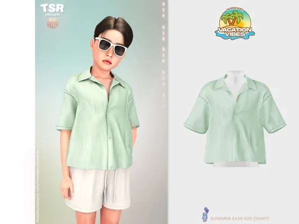 Mix ChildM SUMMER EASE 625 (SHIRT) BD1590 by busratr - The Sims 4 Custom Content
