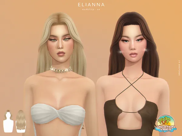 Maxis Match Elianna Hairstyle V4 by thesimsresource - The Sims 4 Custom Content