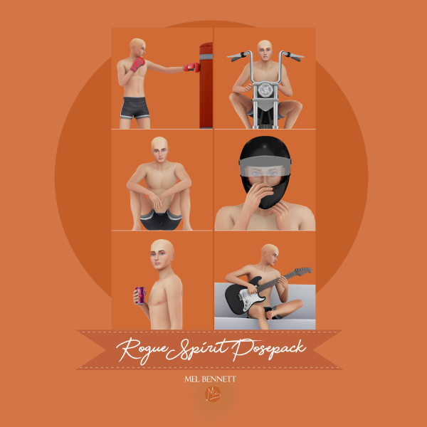 Mix Rogue Spirit Posepack by melbennett - The Sims 4 Custom Content