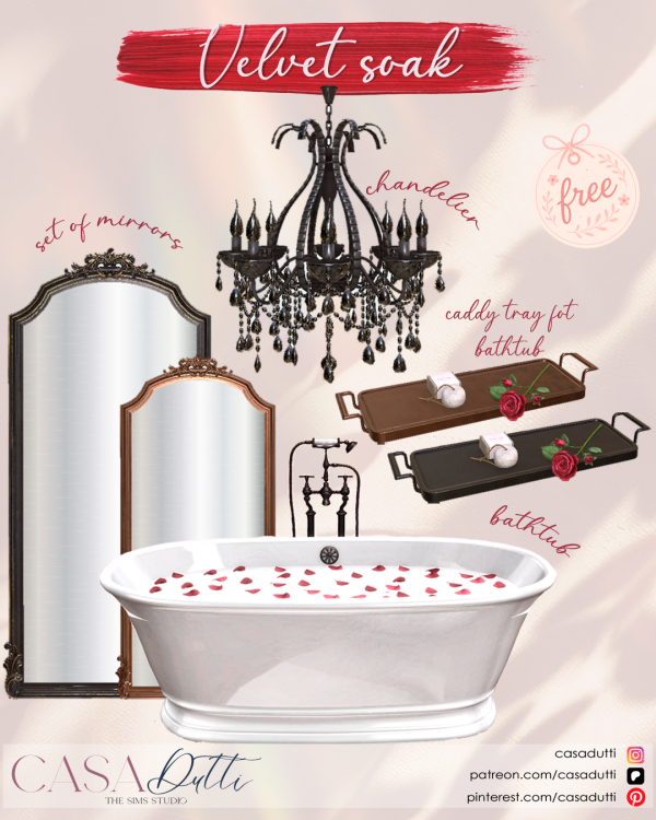 Alpha Velvet Soak by casadutti - The Sims 4 Custom Content