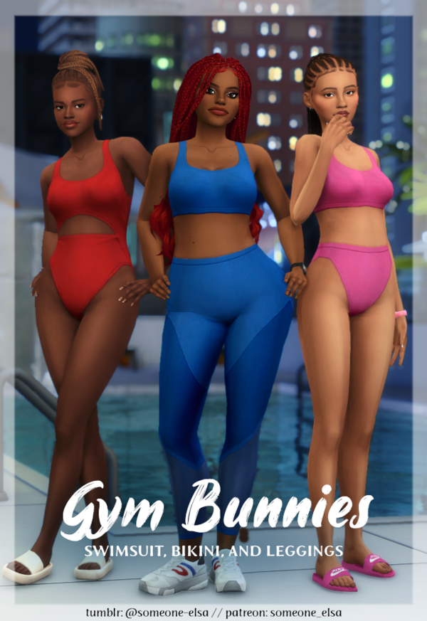 Maxis Match Gym Bunnies Collection by simsfinds - The Sims 4 Custom Content