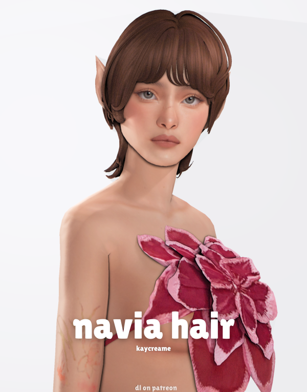 Maxis Match navia hair by simsfinds - The Sims 4 Custom Content