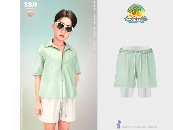 Mix ChildM SUMMER EASE 626 (SHORT) BD1591 - The Sims 4 Custom Content