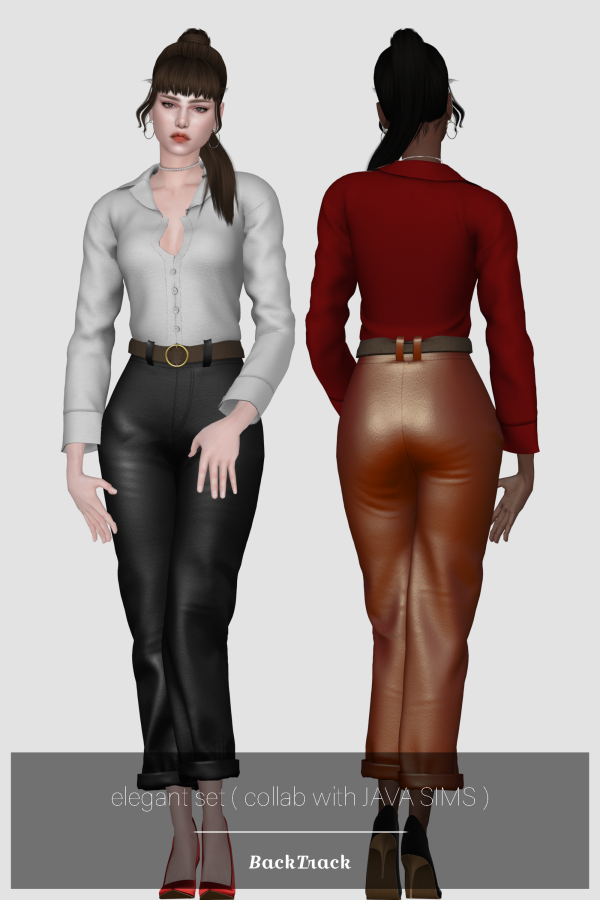Alpha Elegant Set by BackTrack - The Sims 4 Custom Content