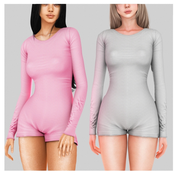 Alpha Sara Jumpsuit by unknown66irl - The Sims 4 Custom Content