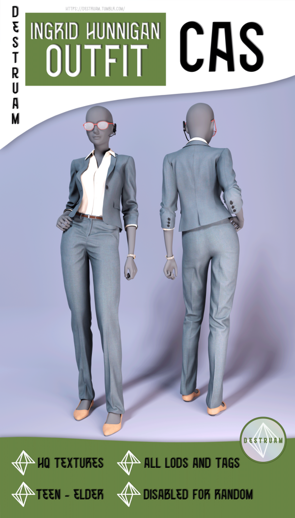 Mix INGRID HUNNIGAN OUTFIT by simsfinds - The Sims 4 Custom Content