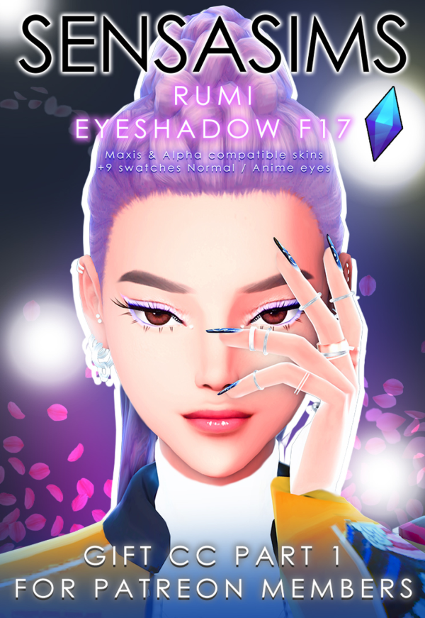 Maxis Match RUMI EYESHADOW by sensasims - The Sims 4 Custom Content
