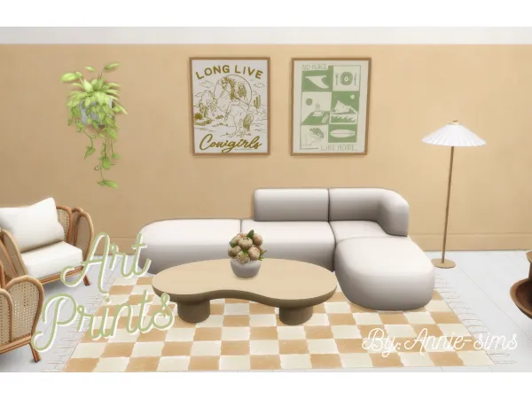 Mix Framed Art Prints Anniee sims by simsfinds - The Sims 4 Custom Content