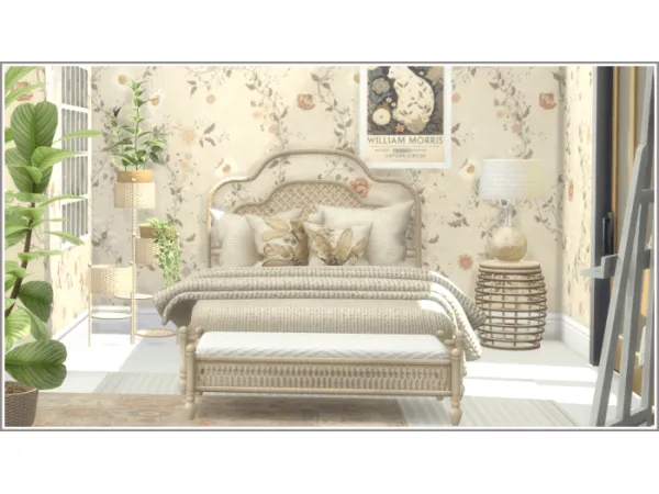 Maxis Match Tara Boho Guestroom by simsfinds - The Sims 4 Custom Content