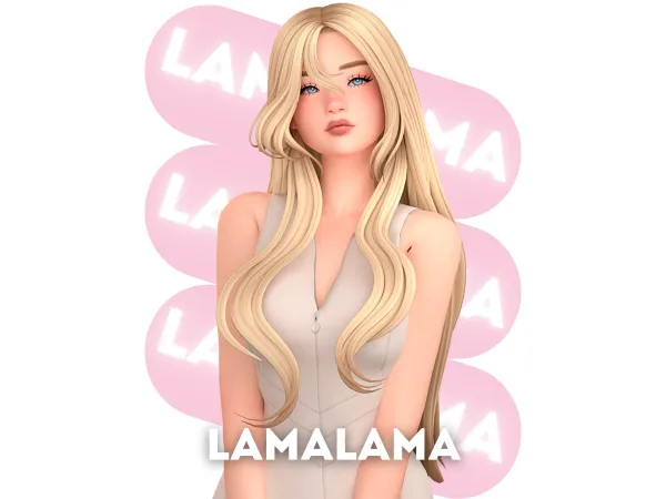 Maxis Match Hair Fleur by lamalamalove - The Sims 4 Custom Content