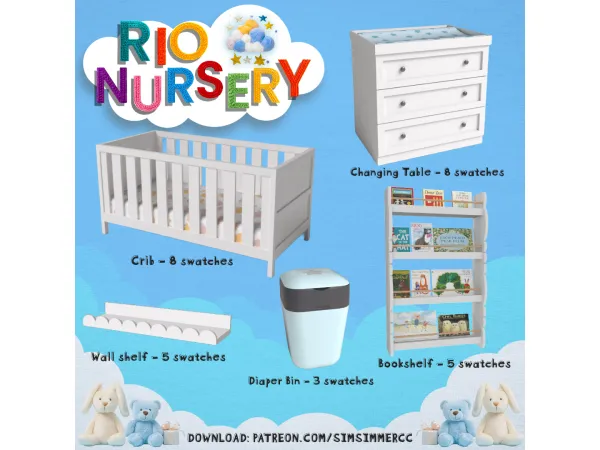 Mix Rio Nursery by Simsimmercc - The Sims 4 Custom Content