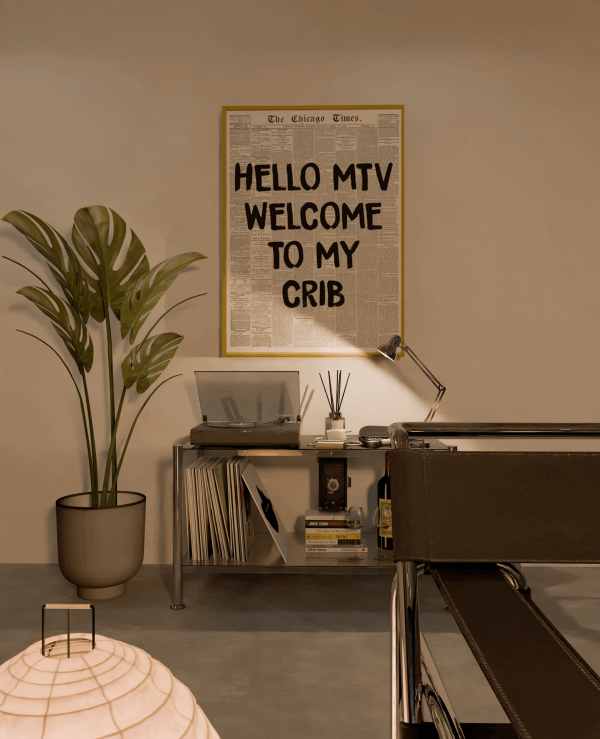 Mix Black White Paintings Skateboard Wall Art by simsfinds - The Sims 4 Custom Content