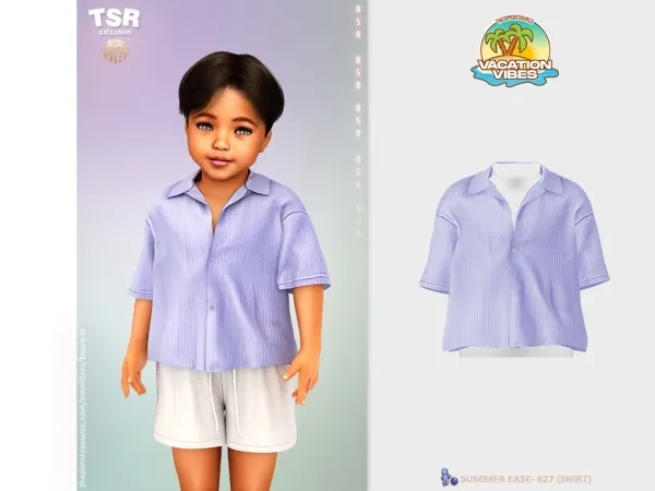 Mix ToddlerM SUMMER EASE 627 (SHIRT) BD1592 by busratr - The Sims 4 Custom Content