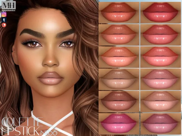 Alpha Colette Lipstick N266 - The Sims 4 custom content