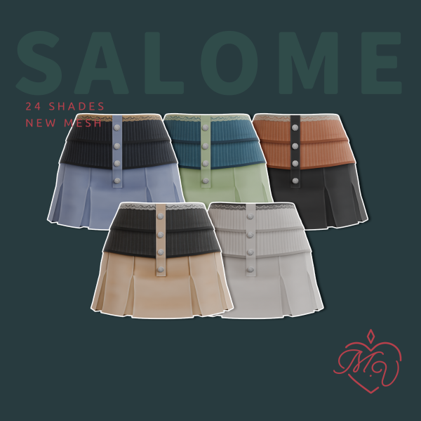 Maxis Match Salome Skirt by simsfinds - The Sims 4 Custom Content