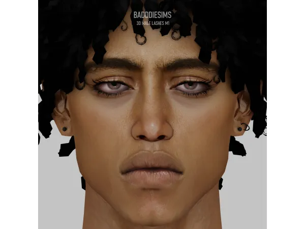 3D MALE LASHES M1 by badddiesims