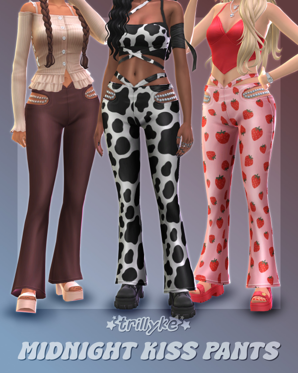 Maxis Match Midnight Kiss Pants by simsfinds - The Sims 4 Custom Content