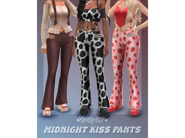 Maxis Match Midnight Kiss Pants by trillyke - The Sims 4 Custom Content