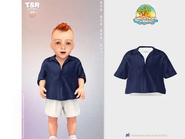 Mix InfantM SUMMER EASE 628 (SHIRT) BD1594 by busratr - The Sims 4 Custom Content