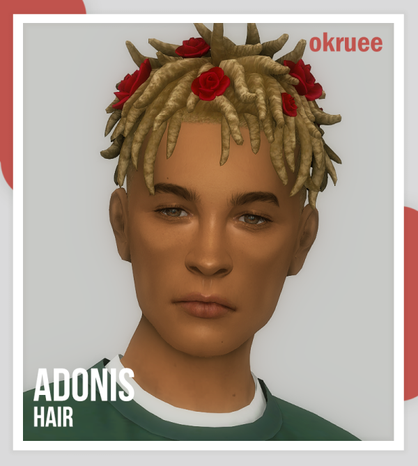 Maxis Match adonis hair by simsfinds - The Sims 4 Custom Content