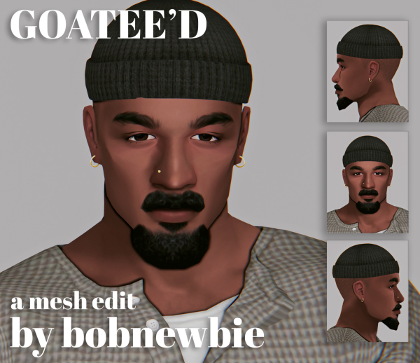 Mix GOATEE'D a mesh edit by simsfinds - The Sims 4 Custom Content