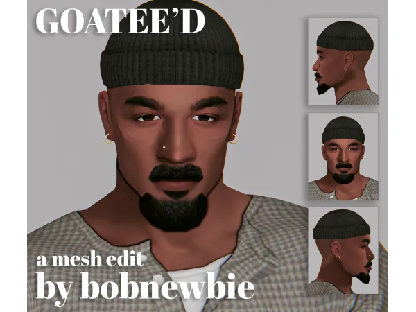 Mix GOATEE'D a mesh edit by bobnewbie - The Sims 4 Custom Content